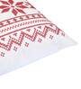 White Cotton Abstract 18X18 Inches Cushion Cover With Filler (Set Of 2)