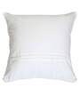 White Cotton Abstract 18X18 Inches Cushion Cover With Filler (Set Of 2)