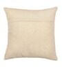 White Cotton Abstract 18x18 inches Cushion Covers (Pack of 2)