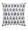 White Cotton Abstract 18x18 inches Cushion Covers (Pack of 2)