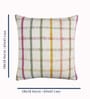 White Cotton Checkered 18x18 inches Cushion Covers (Set of 5)