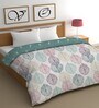 White Cotton Floral 500 GSM Double Bed Comforter