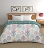White Cotton Floral 500 GSM Double Bed Comforter