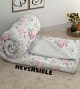 White Cotton Floral 500 GSM Double Bed Comforter