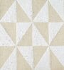 White Cotton and Polyester Geometric 55 x 49 Inches Throw