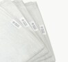 White Bamboo Terry Solid 550 GSM 4 Pcs Face Towel