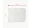 White Bamboo Terry Solid 550 GSM 4 Pcs Face Towel