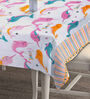 Cartoon Dolphin (90x60) Multicolor Cotton Blend Table Cloth