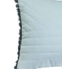 White Textured Cotton Blend 22 x 12 Inches Cushion Cover
