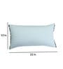 White Textured Cotton Blend 22 x 12 Inches Cushion Cover