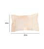 White Woven Fabric 22 x 14 Inches Cushion Cover