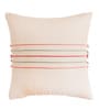 White Woven Poly Canvas 16 x 16 Inches Cushion Cover