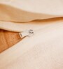 White Woven Poly Canvas 16 x 16 Inches Cushion Cover