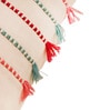 White Woven Poly Canvas 16 x 16 Inches Cushion Cover