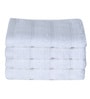 White Solid 550 GSM Cotton Face Towels (Set of 4)
