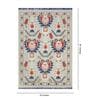 White Persian Cotton 5 ft x 7 ft Machine Made Carpet
