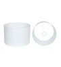 White Cotton Fabric Drum Shape Lampshade