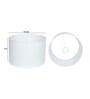 White Cotton Fabric Drum Shape Lampshade