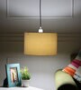 Metz White Cotton Hanging Light