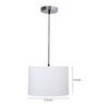 Metz White Cotton Hanging Light
