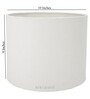 Colstrip White Cotton Fabric Solid Lampshade