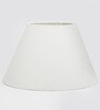 Joshaphus White Cotton Fabric Solid Lampshade