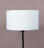 Kardish White Cotton Fabric Solid Lampshade