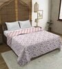 White Cotton Floral 120 GSM 1 Double Bed Dohar