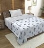 White Cotton Floral 120 GSM 1 Single Bed Dohar