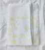 White Cotton Floral 140 GSM Bath Towel (1 Pc)
