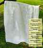White Cotton Floral 140 GSM Bath Towel (1 Pc)
