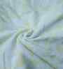 White Cotton Floral 140 GSM Bath Towel (1 Pc)
