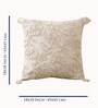 White Cotton Textured 18x18 inches Cushion Covers (Set of 5)