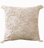 White Cotton Textured 18x18 inches Cushion Covers (Set of 5)