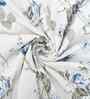 White Cotton Floral 300 Gsm Double Bed Reversible Comforter