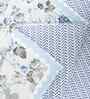 White Cotton Floral 300 Gsm Double Bed Reversible Comforter
