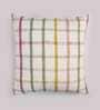 White Geometric Cotton 18 x 18 Inches Cushion Covers (Set of 5)