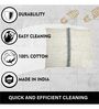 White Cotton High Absorbent Cleaning Cloth (Set of 2)