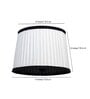 Forever White Fabric Pleated Lampshade