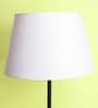 Antonio White Fabric Solid Lampshade
