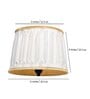 Scarlette White Fabric Pleated Lampshade