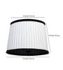 Ravenna White Fabric Pleated Lampshade