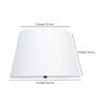 Antonio White Fabric Solid Lampshade