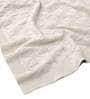 White Cotton Plain Solid Pattern 60 X 50 Inch Throw