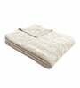 White Cotton Plain Solid Pattern 60 X 50 Inch Throw