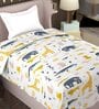 White Cotton Reversible Anti Fungal Single Bed Dohar