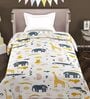 White Cotton Reversible Anti Fungal Single Bed Dohar