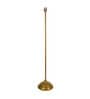 Greno White Cotton Shade Club Floor Lamp With Metal Base