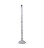 Euclid White Cotton Shade Club Floor Lamp With Wood Base