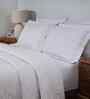 White Cotton Solid 110 GSM Double Bed Quilt